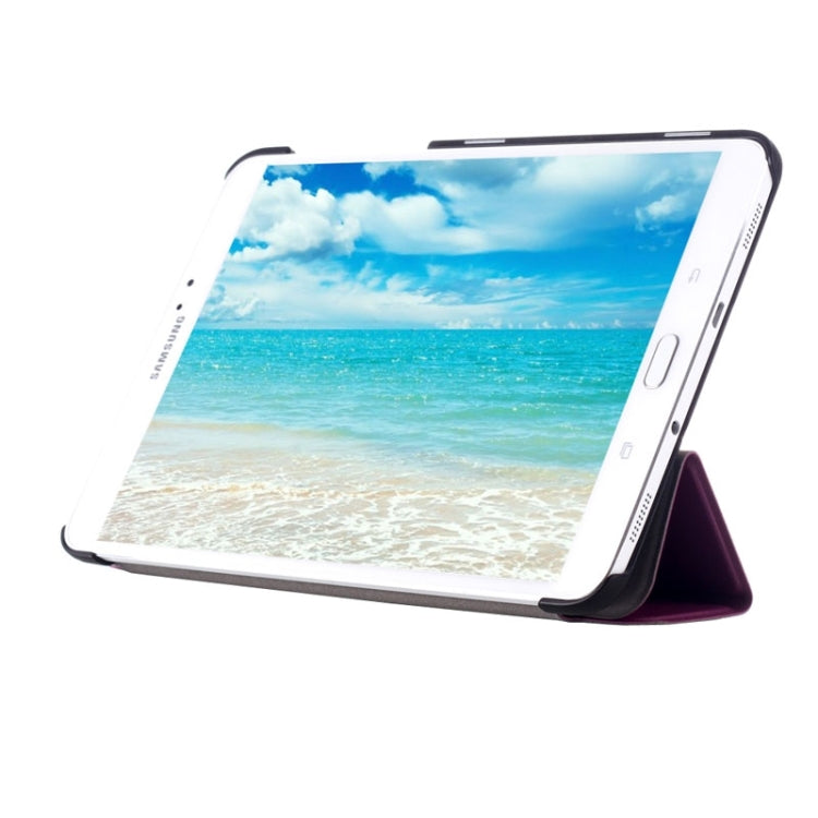 Custer Texture Horizontal Flip Leather Case with 3-folding Holder for Galaxy Tab S2 8.0 / T715