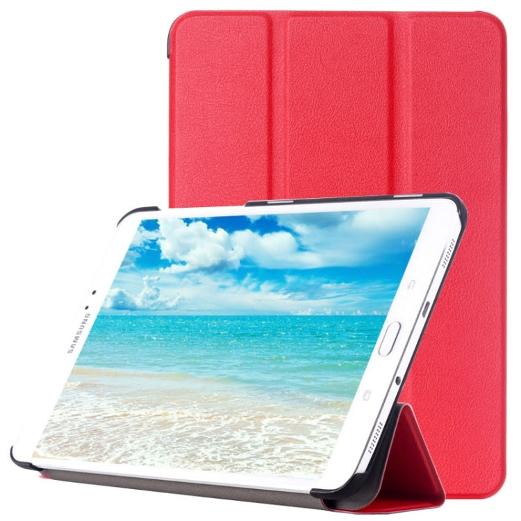 Custer Texture Horizontal Flip Leather Case with 3-folding Holder for Galaxy Tab S2 8.0 / T715