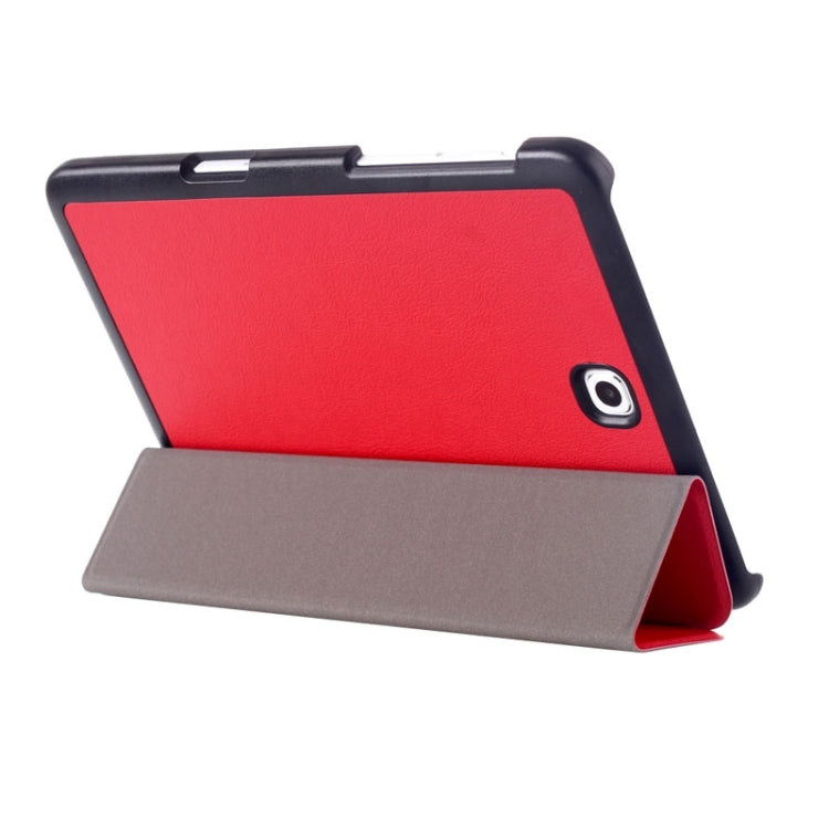 Custer Texture Horizontal Flip Leather Case with 3-folding Holder for Galaxy Tab S2 8.0 / T715