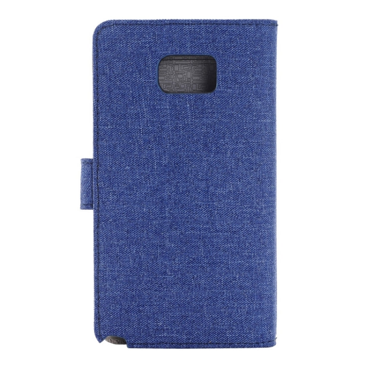Denim Texture Horizontal Flip Leather Case with Holder & Card Slots & Wallet for Galaxy Note 5 / N920