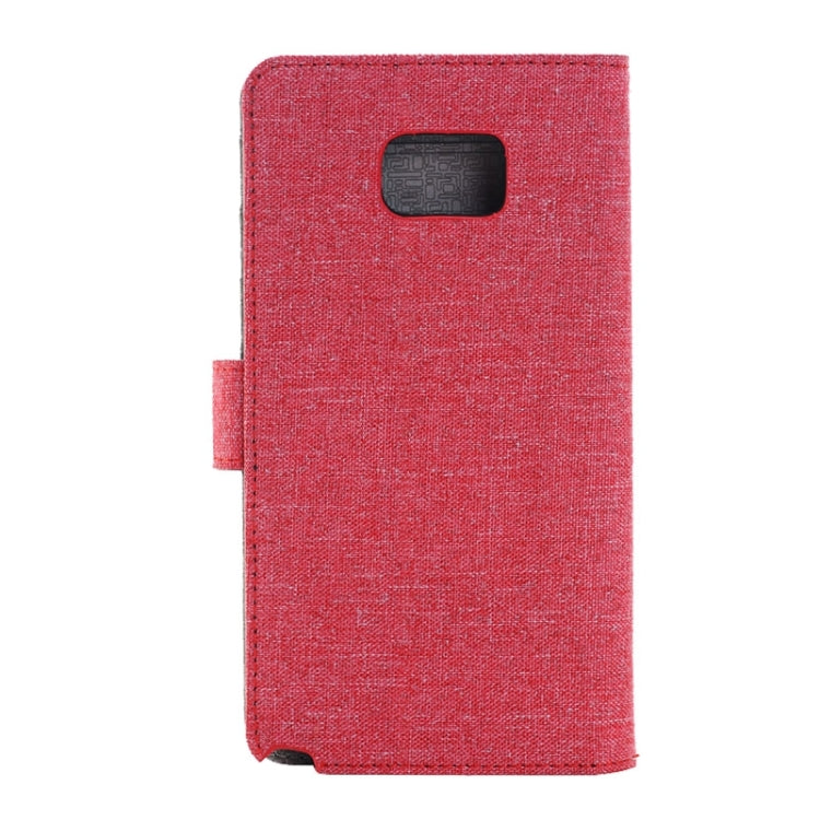 Denim Texture Horizontal Flip Leather Case with Holder & Card Slots & Wallet for Galaxy Note 5 / N920