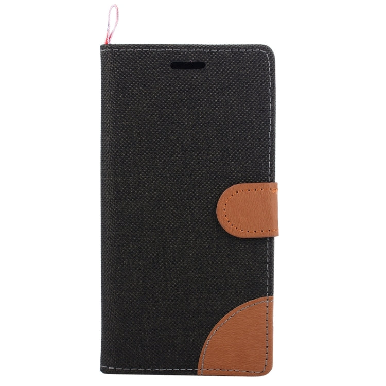 Denim Fabric Leather Case with Holder & Card Slots for Galaxy S6 Active / G890