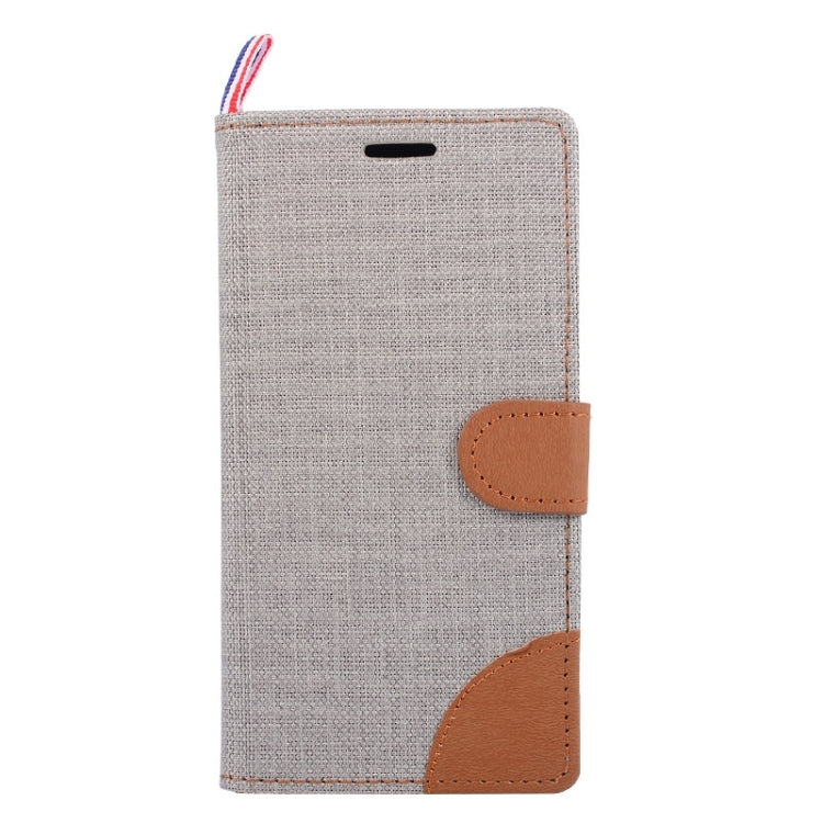 Denim Fabric Leather Case with Holder & Card Slots for Galaxy S6 Active / G890