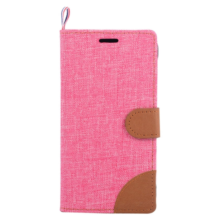 Denim Fabric Leather Case with Holder & Card Slots for Galaxy S6 Active / G890