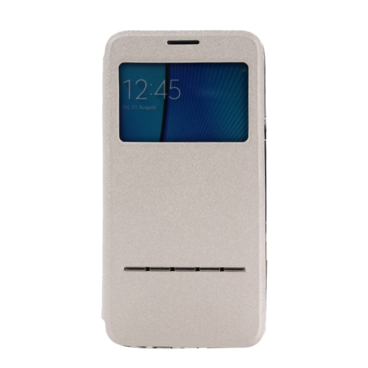Solid Color Horizontal Flip Leather Case with Holder & Caller ID Window for Galaxy Note 5 / N920