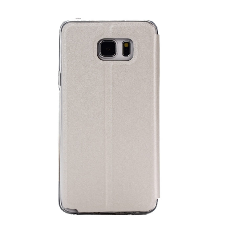 Solid Color Horizontal Flip Leather Case with Holder & Caller ID Window for Galaxy Note 5 / N920