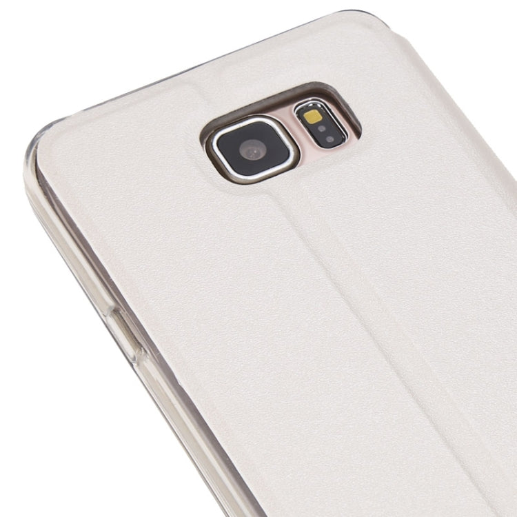 Solid Color Horizontal Flip Leather Case with Holder & Caller ID Window for Galaxy Note 5 / N920