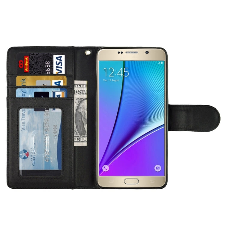 Ultra-thin Snake Texture PU + TPU Horizontal Flip Leather Case with Holder & Card Slots & Wallet for Galaxy Note 5 / N920