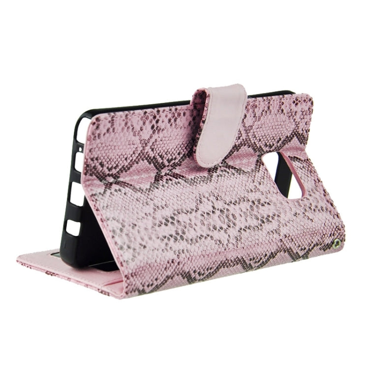 Ultra-thin Snake Texture PU + TPU Horizontal Flip Leather Case with Holder & Card Slots & Wallet for Galaxy Note 5 / N920