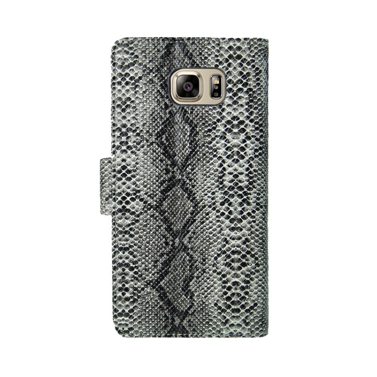 Ultra-thin Snake Texture PU + TPU Horizontal Flip Leather Case with Holder & Card Slots & Wallet for Galaxy Note 5 / N920
