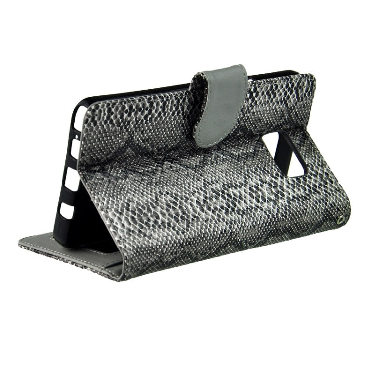 Ultra-thin Snake Texture PU + TPU Horizontal Flip Leather Case with Holder & Card Slots & Wallet for Galaxy Note 5 / N920
