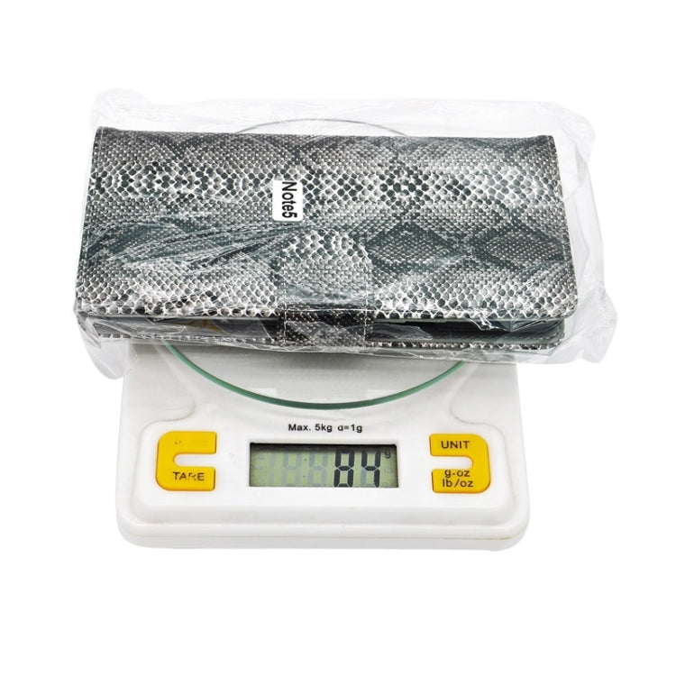 Ultra-thin Snake Texture PU + TPU Horizontal Flip Leather Case with Holder & Card Slots & Wallet for Galaxy Note 5 / N920