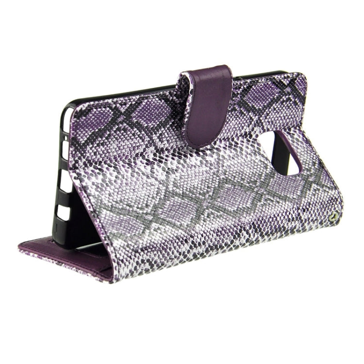 Ultra-thin Snake Texture PU + TPU Horizontal Flip Leather Case with Holder & Card Slots & Wallet for Galaxy Note 5 / N920