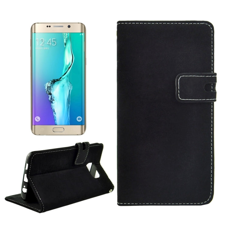 For Galaxy S6 Edge+ / G928 Angibabe PU + TPU Horizontal Flip Leather Case with Holder & Card Slots & Wallet