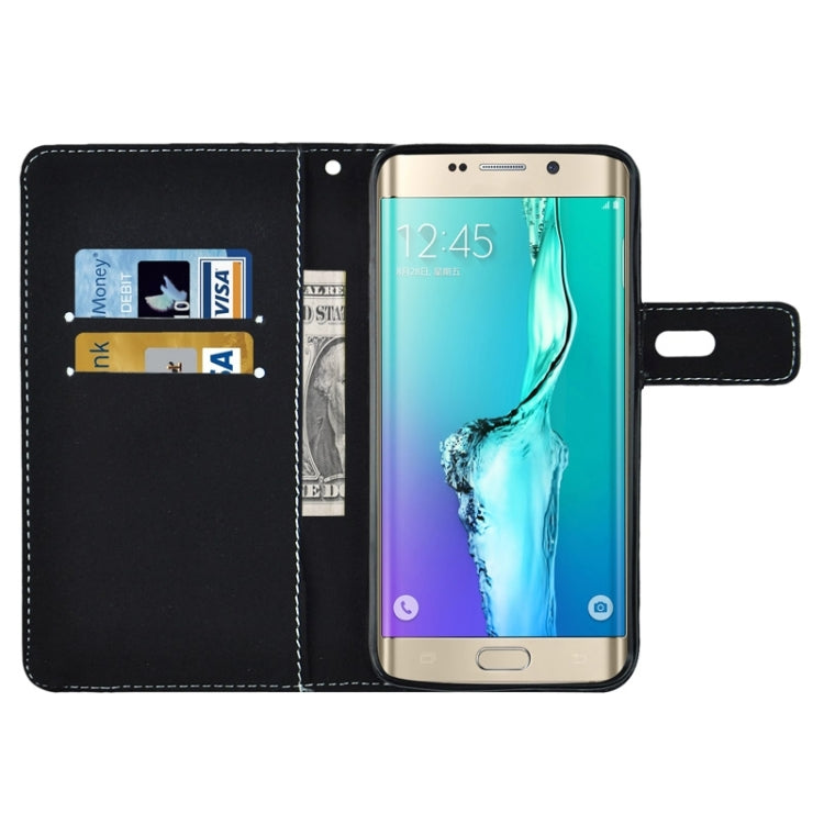 For Galaxy S6 Edge+ / G928 Angibabe PU + TPU Horizontal Flip Leather Case with Holder & Card Slots & Wallet