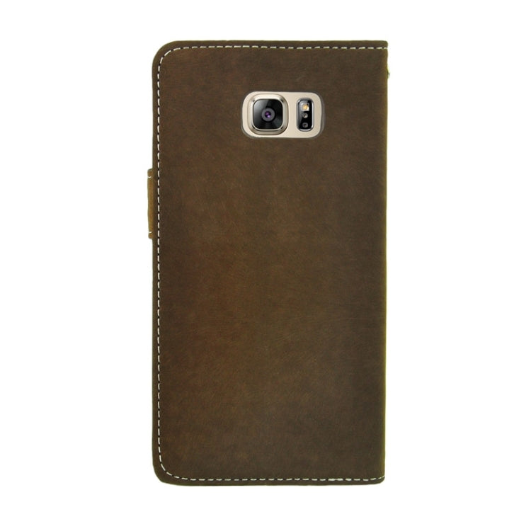 For Galaxy S6 Edge+ / G928 Angibabe PU + TPU Horizontal Flip Leather Case with Holder & Card Slots & Wallet