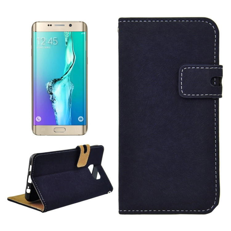 For Galaxy S6 Edge+ / G928 Angibabe PU + TPU Horizontal Flip Leather Case with Holder & Card Slots & Wallet