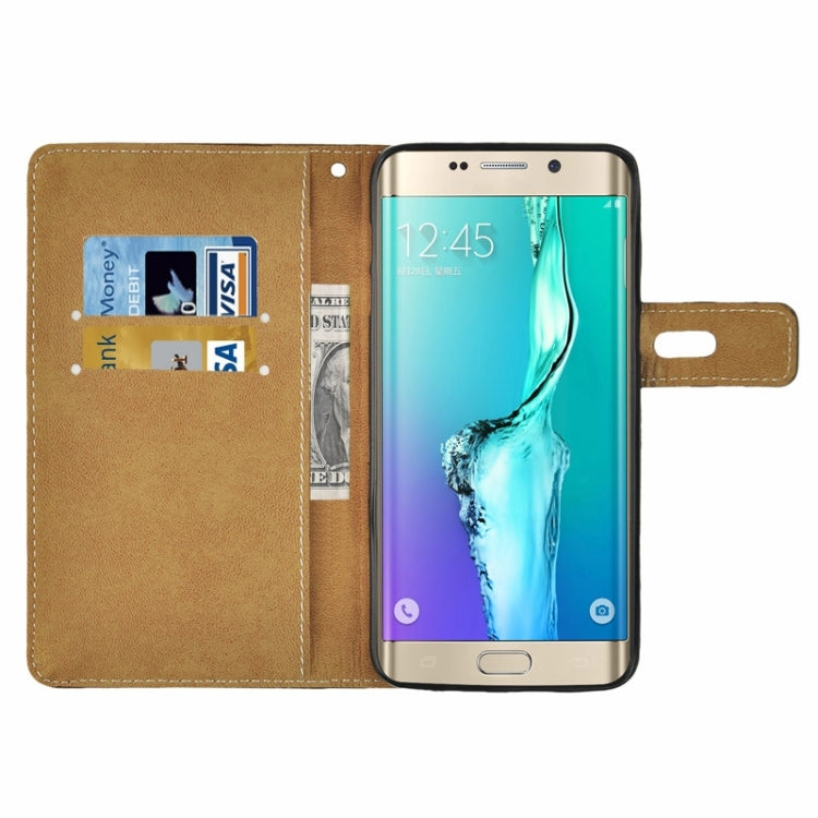For Galaxy S6 Edge+ / G928 Angibabe PU + TPU Horizontal Flip Leather Case with Holder & Card Slots & Wallet