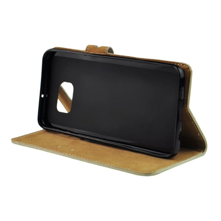 For Galaxy S6 Edge+ / G928 Angibabe PU + TPU Horizontal Flip Leather Case with Holder & Card Slots & Wallet