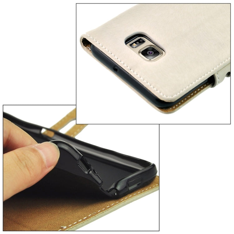 For Galaxy S6 Edge+ / G928 Angibabe PU + TPU Horizontal Flip Leather Case with Holder & Card Slots & Wallet