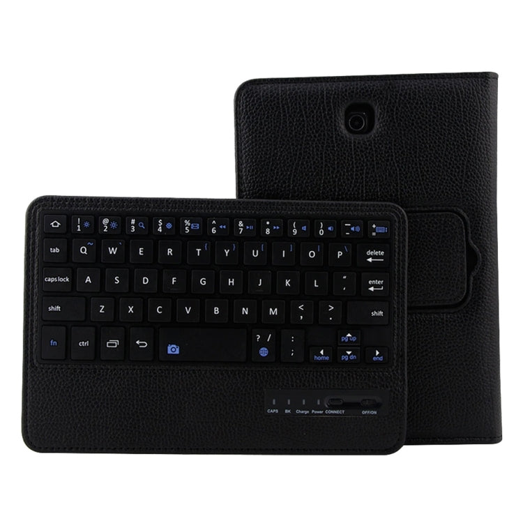 For Galaxy Tab S2 8.0 T710 / T715 2 in 1 Detachable Bluetooth Keyboard Litchi Texture Leather Tablet Case with Holder