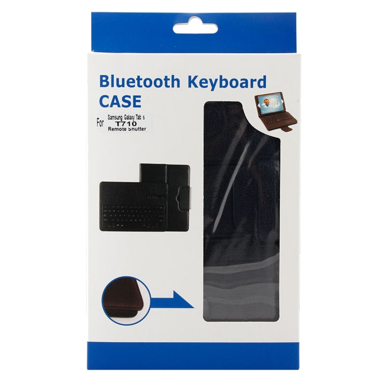 For Galaxy Tab S2 8.0 T710 / T715 2 in 1 Detachable Bluetooth Keyboard Litchi Texture Leather Tablet Case with Holder