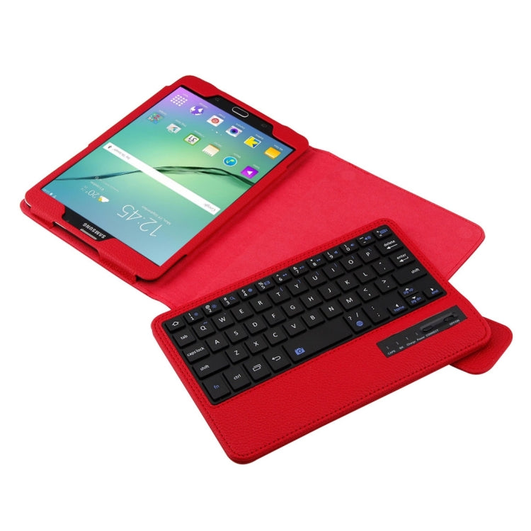 For Galaxy Tab S2 8.0 T710 / T715 2 in 1 Detachable Bluetooth Keyboard Litchi Texture Leather Tablet Case with Holder
