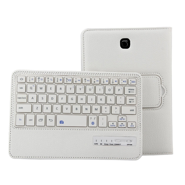 For Galaxy Tab S2 8.0 T710 / T715 2 in 1 Detachable Bluetooth Keyboard Litchi Texture Leather Tablet Case with Holder