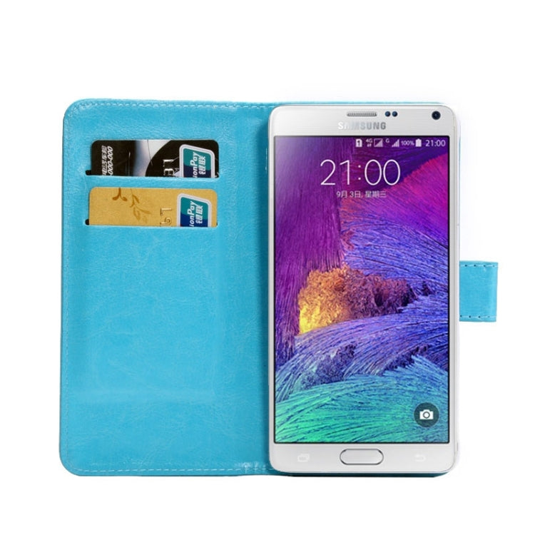 5.3-5.5 Inch Universal Crazy Horse Texture 360 Degree Rotating Carry Case with Holder & Card Slots for Galaxy Note I / II / III / IV