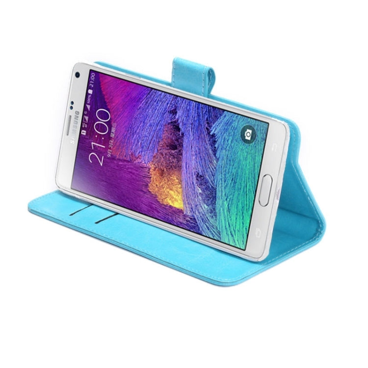 5.3-5.5 Inch Universal Crazy Horse Texture 360 Degree Rotating Carry Case with Holder & Card Slots for Galaxy Note I / II / III / IV