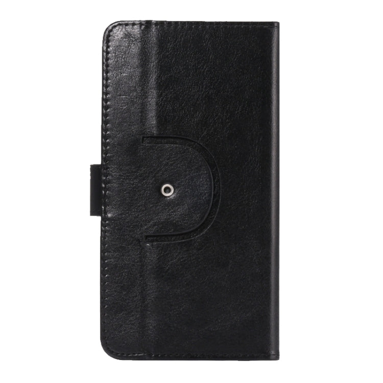 4.8-5.3 Inch Universal Crazy Horse Texture 360 Degree Rotating Carry Case with Holder & Card Slots for