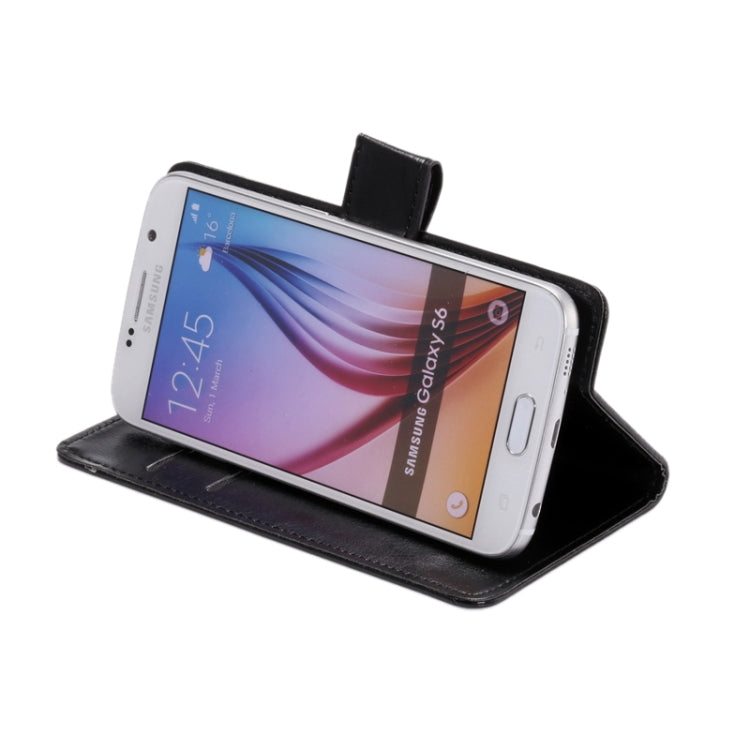 4.8-5.3 Inch Universal Crazy Horse Texture 360 Degree Rotating Carry Case with Holder & Card Slots for