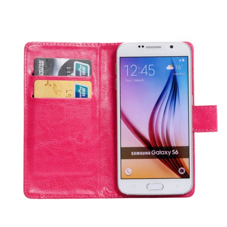 4.8-5.3 Inch Universal Crazy Horse Texture 360 Degree Rotating Carry Case with Holder & Card Slots for