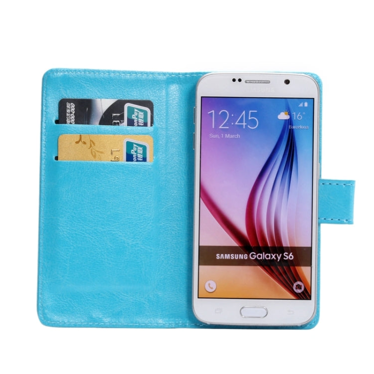 4.8-5.3 Inch Universal Crazy Horse Texture 360 Degree Rotating Carry Case with Holder & Card Slots for