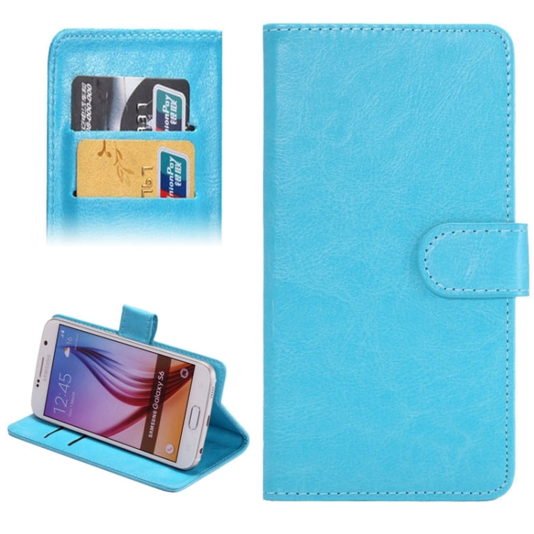 4.8-5.3 Inch Universal Crazy Horse Texture 360 Degree Rotating Carry Case with Holder & Card Slots for