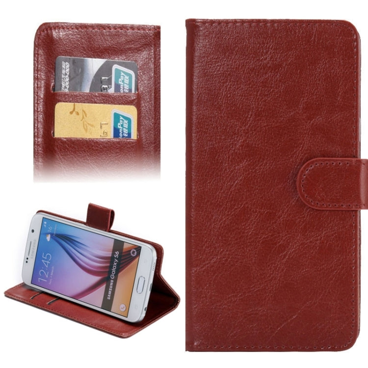 4.8-5.3 Inch Universal Crazy Horse Texture 360 Degree Rotating Carry Case with Holder & Card Slots for
