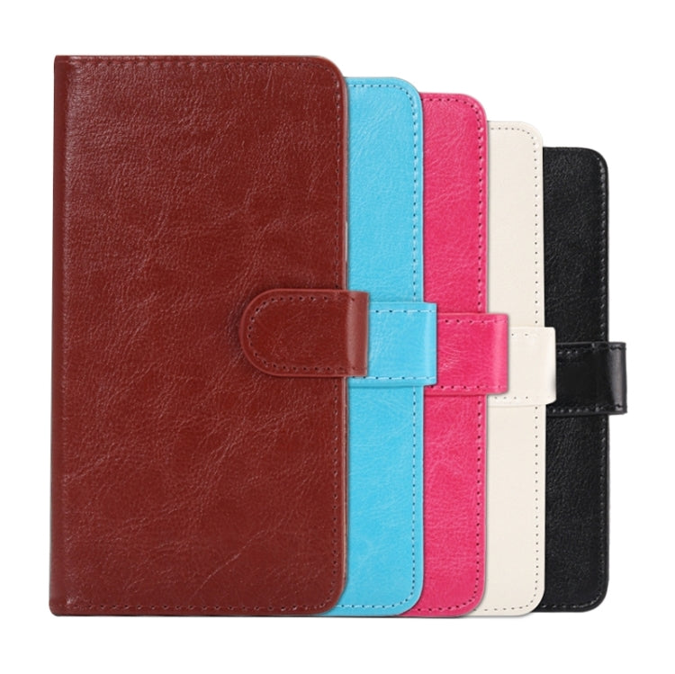 4.8-5.3 Inch Universal Crazy Horse Texture 360 Degree Rotating Carry Case with Holder & Card Slots for
