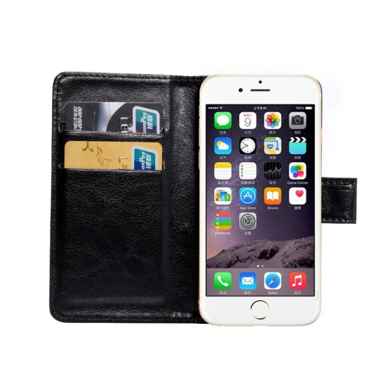 4.3-4.8 Inch Universal Crazy Horse Texture 360 Degree Rotating Carry Case with Holder & Card Slots for iPhone 6 & 6S / Galaxy S4 / S3 / i9500 / i9300