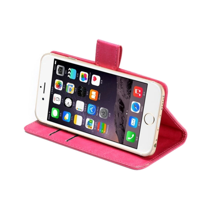 4.3-4.8 Inch Universal Crazy Horse Texture 360 Degree Rotating Carry Case with Holder & Card Slots for iPhone 6 & 6S / Galaxy S4 / S3 / i9500 / i9300