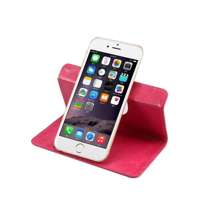 4.3-4.8 Inch Universal Crazy Horse Texture 360 Degree Rotating Carry Case with Holder & Card Slots for iPhone 6 & 6S / Galaxy S4 / S3 / i9500 / i9300