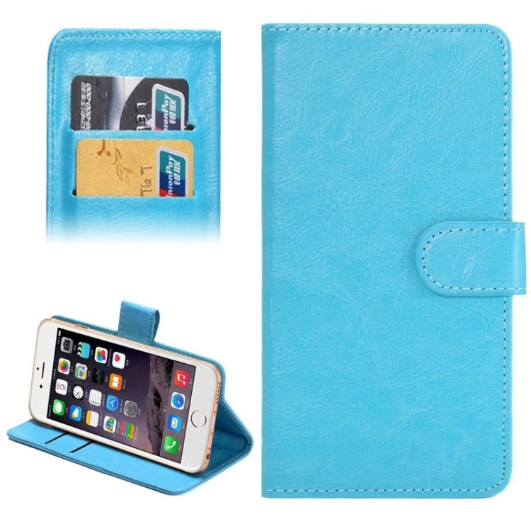 4.3-4.8 Inch Universal Crazy Horse Texture 360 Degree Rotating Carry Case with Holder & Card Slots for iPhone 6 & 6S / Galaxy S4 / S3 / i9500 / i9300
