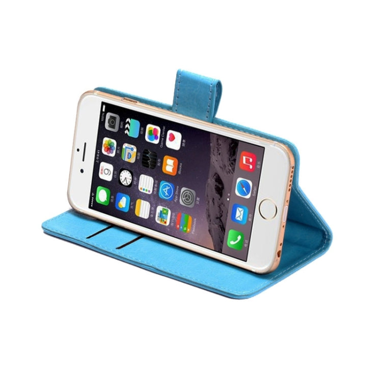 4.3-4.8 Inch Universal Crazy Horse Texture 360 Degree Rotating Carry Case with Holder & Card Slots for iPhone 6 & 6S / Galaxy S4 / S3 / i9500 / i9300