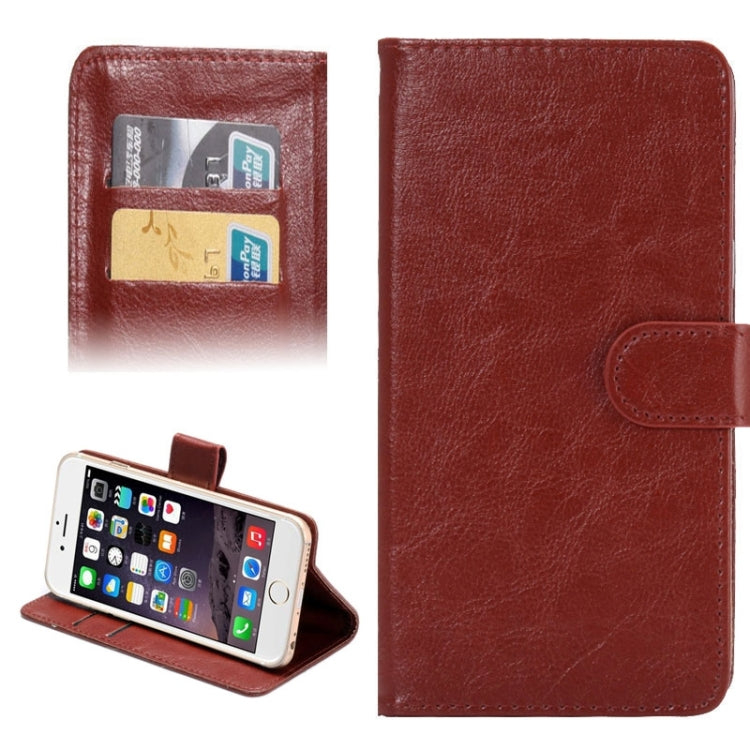 4.3-4.8 Inch Universal Crazy Horse Texture 360 Degree Rotating Carry Case with Holder & Card Slots for iPhone 6 & 6S / Galaxy S4 / S3 / i9500 / i9300