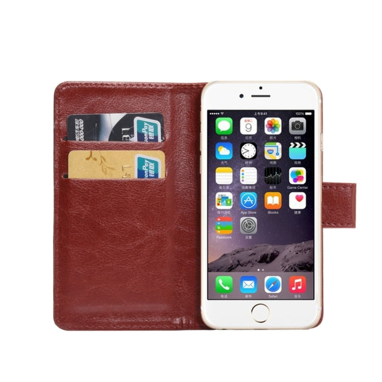 4.3-4.8 Inch Universal Crazy Horse Texture 360 Degree Rotating Carry Case with Holder & Card Slots for iPhone 6 & 6S / Galaxy S4 / S3 / i9500 / i9300