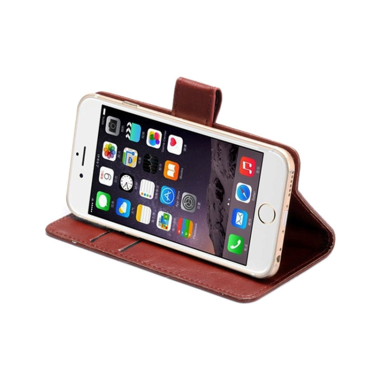 4.3-4.8 Inch Universal Crazy Horse Texture 360 Degree Rotating Carry Case with Holder & Card Slots for iPhone 6 & 6S / Galaxy S4 / S3 / i9500 / i9300