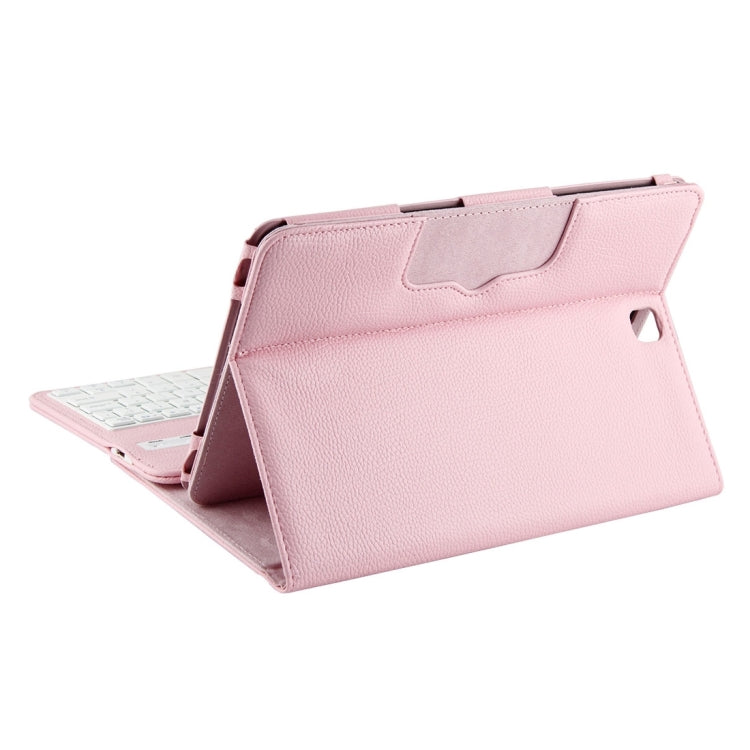 For Galaxy Tab A 9.7 / T550 & S2 9.7 / T810 2 in 1 Detachable Bluetooth Keyboard Litchi Texture Leather Tablet Case with Holder