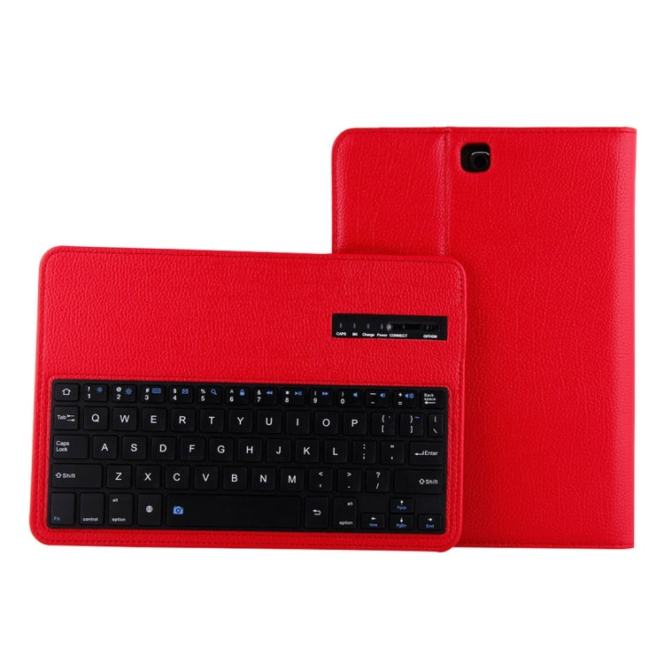 For Galaxy Tab A 9.7 / T550 & S2 9.7 / T810 2 in 1 Detachable Bluetooth Keyboard Litchi Texture Leather Tablet Case with Holder