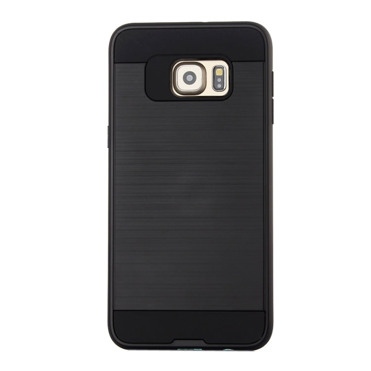 For Galaxy S6 Edge+ Brushed Texture Armor Gunmetal Combination Protective Case