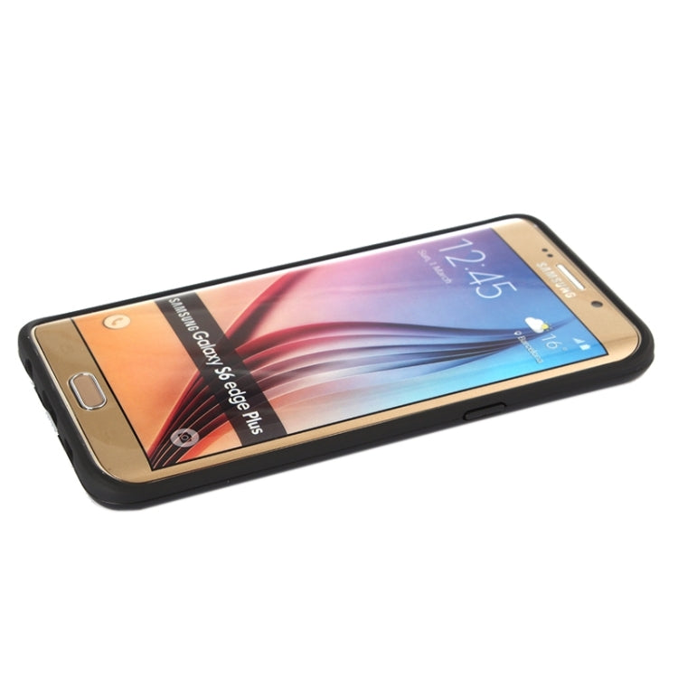For Galaxy S6 Edge+ Brushed Texture Armor Gunmetal Combination Protective Case