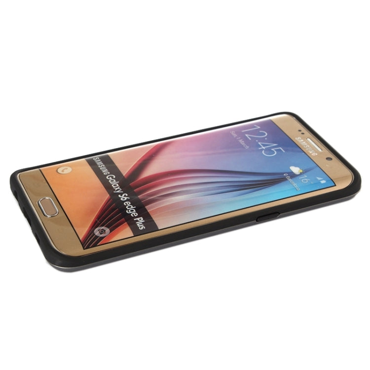 For Galaxy S6 Edge+ Brushed Texture Armor Gunmetal Combination Protective Case